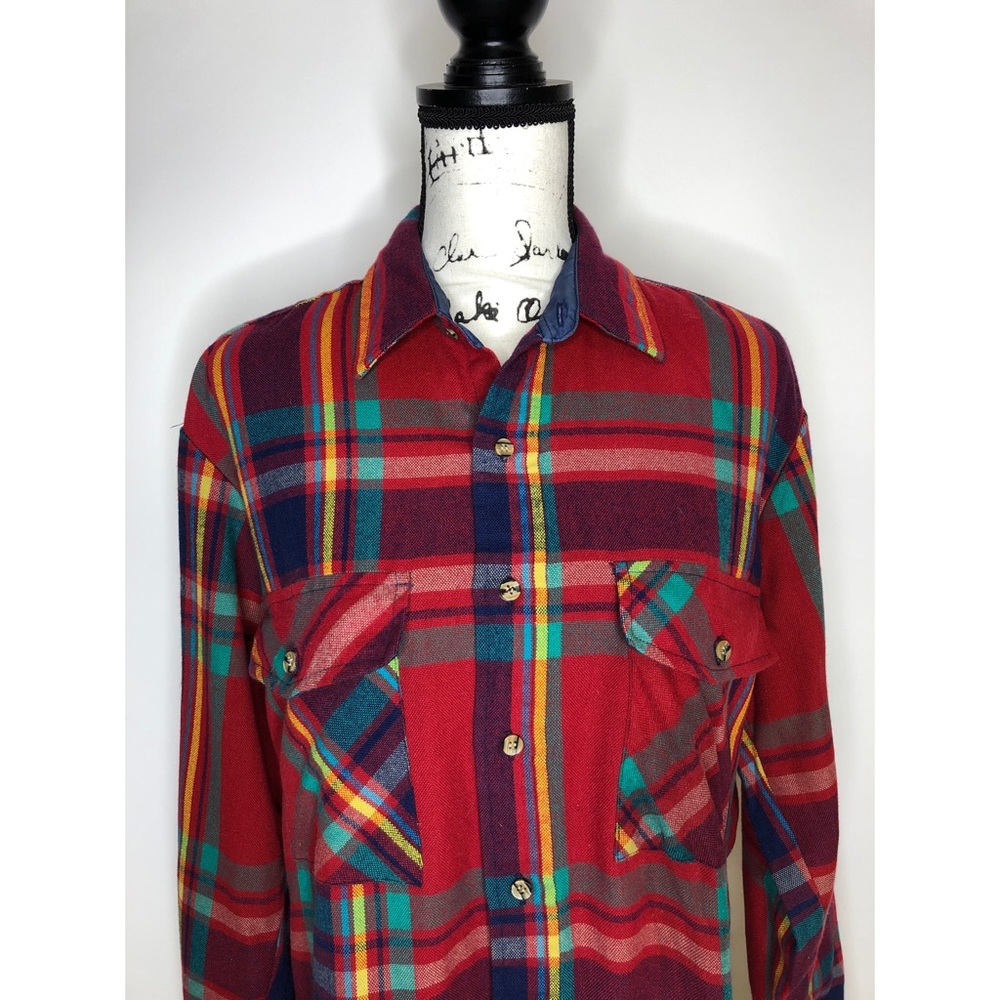 Backpacker Button-down Plaid Shirt - red - medium - Picture 2 of 7